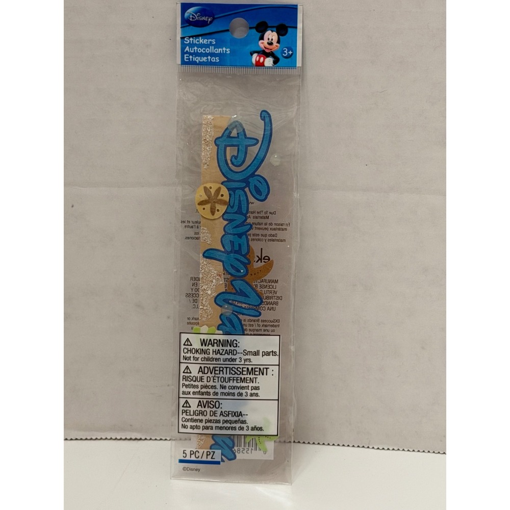Disney Vacation 3D Dimensional Stickers EK Success Beach Sand Dollar 5pc DJTM003